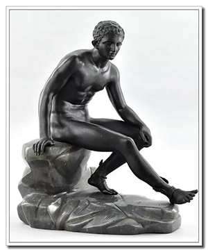 Seated Hermes famouse greek sculpture